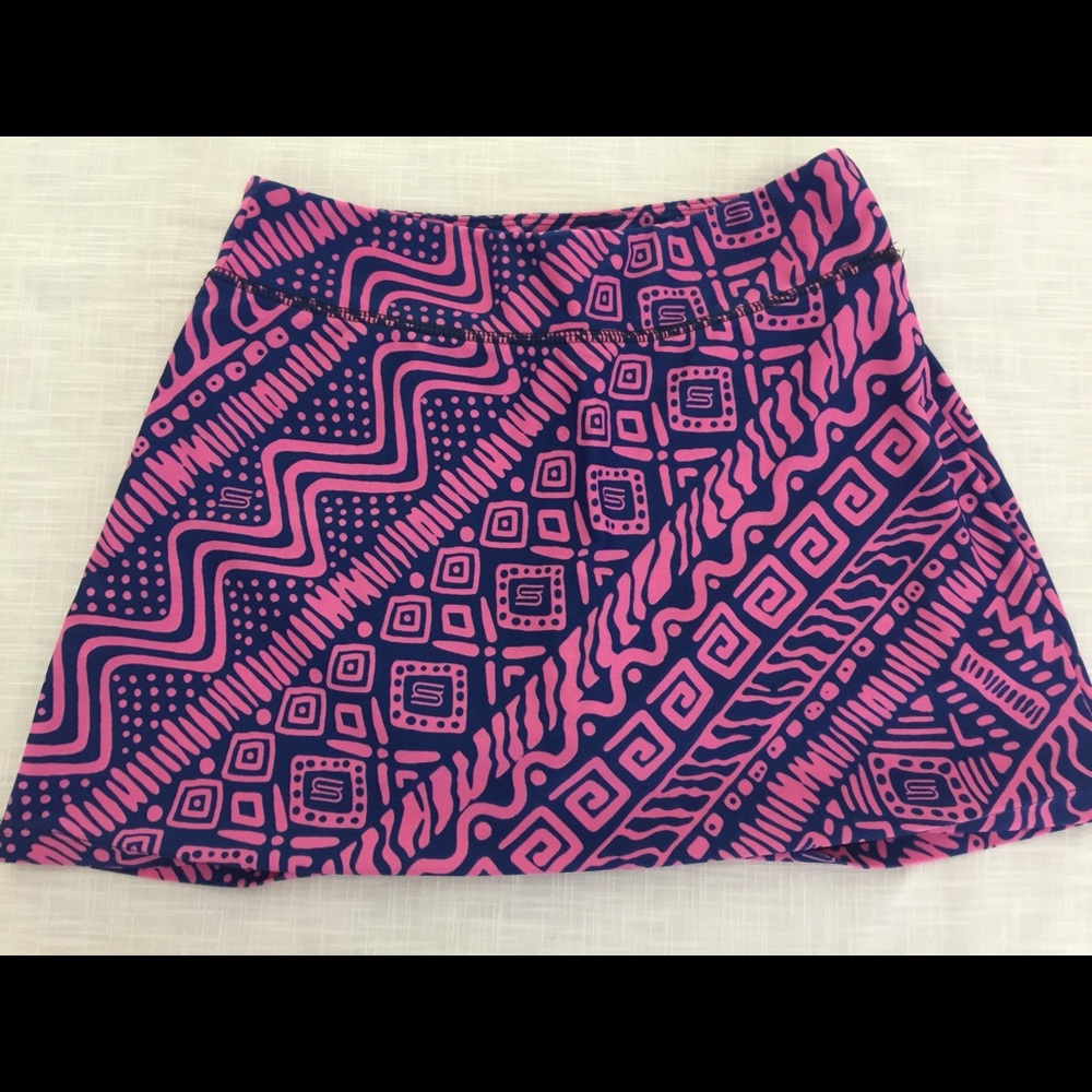 Spunkwear Skort Tennis Skirt Size XS Pink & Blue